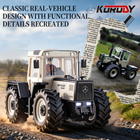Nouveau Tracteur Agricole RC en Alliage Moulé sous Pression à l'Échelle 1/24, 10 Canaux, avec Chargeur, Prêt à l'Emploi, Intérieur/Extérieur, SJY-6615H, Licence Officielle 2026