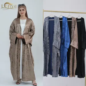 Loriya 2024 Nieuwe Stijl Moslim Abaya Dubai Kalkoen Abaya Ontwerp Kimono Mode Gesloten Mouwen Vrouwen Moslim Jurk Trend Open Abaya