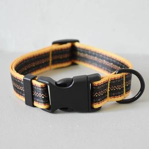 15 Arten von Farbe Nylon bedrucktes Hunde halsband Verstellbares Halsband für Hunde Haustier produkte Kunden spezifisch graviertes Typenschild Haustier bedarf - Product Image 3
