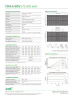 Panel Solar Bifacial de Doble Vidrio con Celdas Monocristalinas PERC Tipo N de 575-600W, 580W