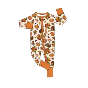 Hoge Kwaliteit Biologische Bamboe Baby Jumpsuit Custom Print Bamboe Baby Kleding Romper