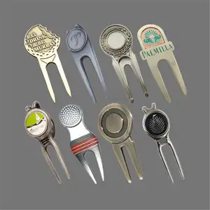 Golf Towel Microfiber Waffle Pattern Club Cleaner Brush Foldable Divot Tool with Magnetic Golf Gifts Accessories Set