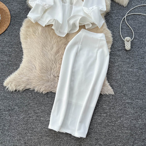 Plus Size Women's Roman Sets Tunic Top And Hip Skirts Suit <strong>Clothing</strong> Wholesale - Product Image 3