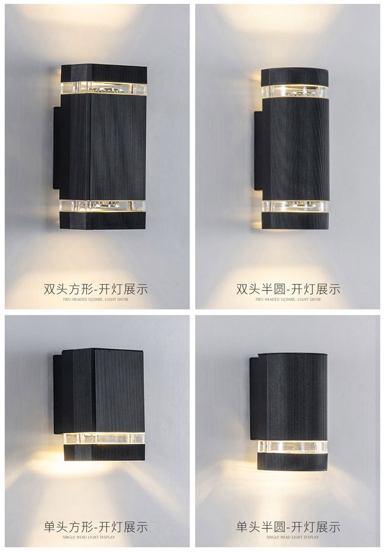 Outside Exterior Decor Wall Mounted Light 220V Up And Down Outdoor Garden Wall Scone Light Lamp