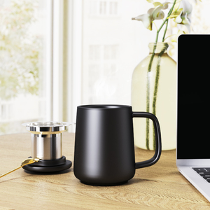 DHPO Logo personnalisé Portable 500ml <span class=keywords><strong>tasse</strong></span> en porcelaine <span class=keywords><strong>avec</strong></span> infuseur à thé <span class=keywords><strong>tasse</strong></span> à thé au lait noir classe en céramique en acier inoxydable - Product Image 6