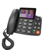 Smartphone Android 4G LTE GSM MaxComm de qualité économique avec gros boutons, fonctionnalités de téléphone fixe sans fil et Skype, modèle MW-401