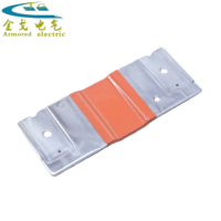Barre omnibus en aluminium flexible de précision, plaquée étain, pour revêtement en poudre, pour connexions de contacteurs haute tension, pour boîtier de distribution de réseau électrique