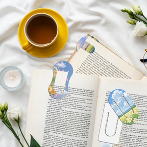 Marque-pages vierges pour sublimation, marque-pages personnalisés en PET pour impression recto-verso, marque-pages promotionnels blancs DIY, 5 styles pour la lecture - Product Image 1