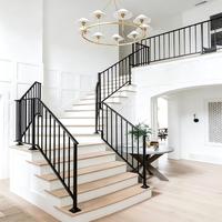 Aluminium Moderne Außentreppengeländer Hochfest Rostbeständig Wasserresistent Einfache Installation Treppengeländer für Wohngebäude