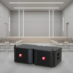 Módulo de Línea Compacta Dual de 8 Pulgadas y 500 W, Sensibilidad de 96 dB, 85-20 kHz, Cobertura de 10x120, Crossover Pasivo para Música, Voz y Sonido Envolvente - Product Image 3