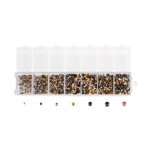 Alloy Spacer <b>Beads</b> <b>Set</b> 2mm 3mm 4mm For Jewelry Making DIY Crafting Accessories Multicolor Plated Beading Supplies - Product Image 5