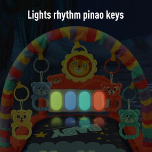 Samtoy Custom Toddlers Fitness Rack Nap pedale musicale pianoforte Soft Activity Gym Baby Play Mat Piano Gym con Hanging - Product Image 5