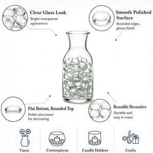 Marble in Bulk Clear <b>Beads</b> <b>Glass</b> Marbles <b>for</b> <b>Vases</b> - Product Image 3