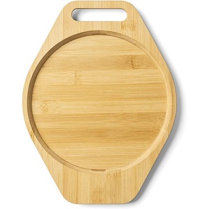 Bamboo <b>Placemat</b> Irregular Shape Natural Wood Color Heat Resistant For Tableware Serving - Product Image 2