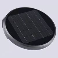 Lampe murale solaire LED 500LM à succès, extérieure IP65 en aluminium moulé sous pression, blanc chaud 3000K, pour clôture de jardin