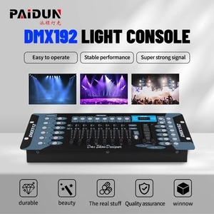 Console Dmx192 pour l'éclairage de scène à LED, contrôleur de faisceau de mariage 512 avec 4 canaux, sortie 8A, tête mobile, variateur de lumière - Product Image 4