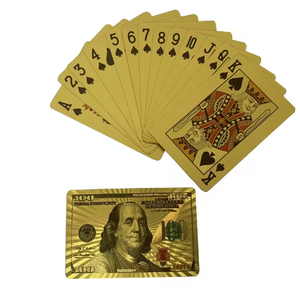 Cartas de Póker Impermeables con Lámina Dorada, Juego de Cartas de Juego de Plástico PET - Product Image 5