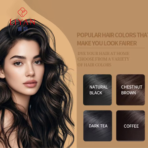 Crème colorante et shampoing capillaire 3-en-1 à base de plantes, teinture permanente de qualité supérieure à l'huile d'argan, couleurs brun clair, rouge, noir, <span class=keywords><strong>chocolat</strong></span>, en stock OEM - Product Image 2