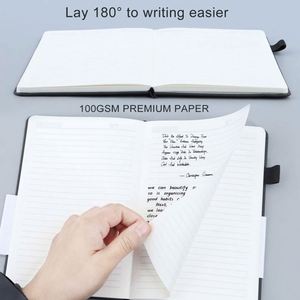 Carnet de notes personnalisé de haute qualité A5 avec logo, bande élastique, impression personnalisée, couverture rigide - Product Image 3