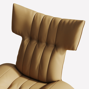 Sillón Moderno Tapizado en Terciopelo PU con Estructura Metálica, Diseño Curvo con Alas, <span class=keywords><strong>para</strong></span> Sala de Estar, Hotel o como Silla Decorativa - Product Image 3