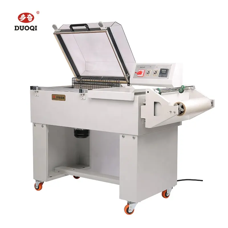 DUOQI Automatic hand wrapper Electrical Film Shrink Packing Auto Sealing Cutting Heat Shrink Wrapping Machine Para Eletrodomésticos