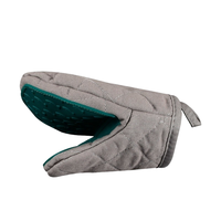 Gants de four isolants en silicone à motif poisson avec doublure en coton épais pour la cuisson au four et au micro-ondes en cuisine intérieure