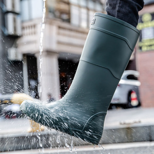 รองเท้าบูทกันฝนสำหรับผู้ชายทำจากพีวีซีสำหรับ2025ผู้ใหญ่โลโก้ได้ตามต้องการ - Product Image 4