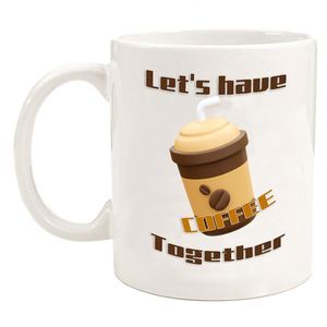 Taza Blanca de Cerámica de 11 oz para Sublimación, Impresión por Transferencia de Calor de Alta Calidad, Venta Directa de Fábrica - Product Image 1