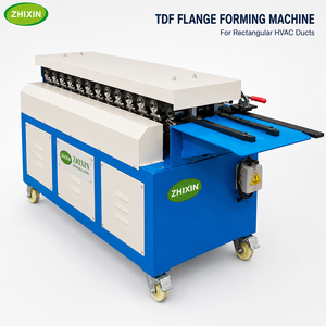Macchina Automatica per la Formatura di Flange TDF a Doppia Capacità (24 e 22 Gauge) per Attrezzature per Condotti in Lamiera - Product Image 1