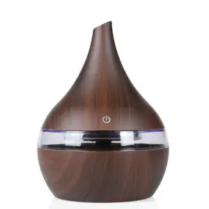 Creativo di legno del grano ad ultrasuoni atomizzatore purificatore d'aria portatile 300ml di legno del grano essenziale aroma di olio diffusore