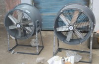 Ventilateur axial industriel de refroidissement de bobines de 900 mm avec pales en alliage d'aluminium, unité de ventilation à haut débit d'air