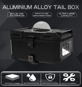 Maleta de Viaje para Mascotas de Aleación de <span class=keywords><strong>Aluminio</strong></span> de Alta Calidad, 65L, Maleta Superior para Motocicleta, Caja Trasera para Perros y Gatos - Product Image 4