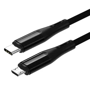 Cep telefonu kulaklık şarj için 3.3 feet TYPE-C ila mikro USB kablo (mikro USB ila USB-C kablo) otg kablo