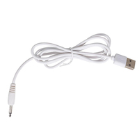 Câble de chargeur USB DC 2.5 pour vibrateur, cordon d'alimentation audio