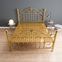 Cadre de lit en métal personnalisé Kainice avec prise de charge, design moderne pour hôtel, école, chambre à coucher, prix