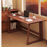 Kleiner Moderner Klappbarer Schreibtisch Chinesischer Retro-Stil Rechteckiger Wandmontierter Tisch Neuer Computertisch für Mietwohnungen und Kleine Apartments