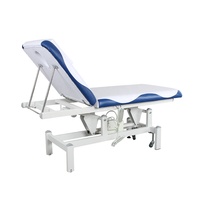 Table de massage électrique moderne en métal réglable avec réglage de la hauteur du dossier pour hôpital, salon, hôtel, extérieur et usage domestique