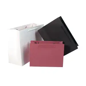 HDPK Low Cost Retail Cheap OEM Custom Printing Luxury Gift Shopping Paper Bag With Your Own Logo Print