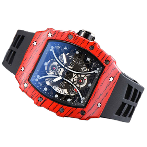Richard Sang Trọng 2025 Unisex Thạch Anh Thể Thao Xem 45Mm Hợp Kim Trường Hợp 12 Tháng Tuổi Thọ Pin Silicone Dây Đeo Cho Kinh Doanh Thời Trang 12 - Product Image 3