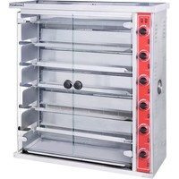 Rôtissoire à Poulet Rotative Commerciale Professionnelle Grande Capacité, Gaz et Électrique, pour Restaurants et BBQ, Vente en Gros