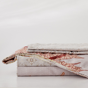 Floral de microfibra impresa colcha o mal cubierta y Sabanass <span class=keywords><strong>Matrimonial</strong></span> ropa de cama conjunto - Product Image 4