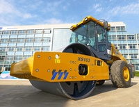 Compacteur vibrant articulé 16 tonnes XS163 à tambour en acier lisse pour le compactage des terrasses et des fondations