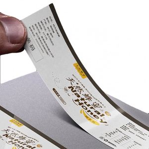FX Custom Sheeted <b>Sticker</b> Long Strip Gold Stamping Vinyl <b>Sticker</b> <b>Paper</b> Brand <b>Stickers</b> for Packaging Rectangular Label Tag - Product Image 3