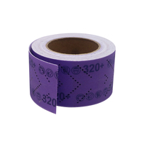 Rouleau de feuille abrasive en céramique violette 70 mm x 12 m, papier abrasif automobile multi-perforé, haute dureté, épaisseur 1 mm, pour ponçage de surface, OEM