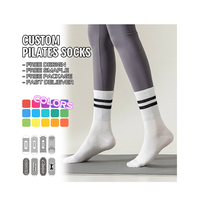 Chaussettes de sport BiLu en coton respirant et épais pour femmes, antidérapantes, pour le Pilates