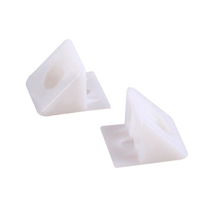 Pinyou <b>Plastic</b> Back Panel Buckle Cabinet Connector Self Tapping Screw White Furniture Corner <b>Bracket</b> Small Large Pressure Plate - Product Image 4