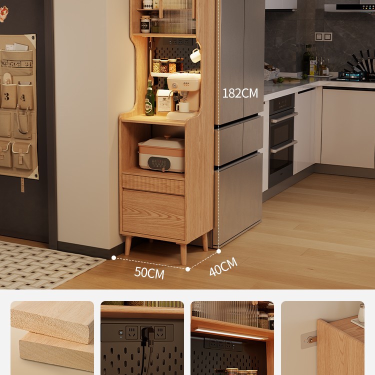 [Solid Wood] Natural Wood Color - 50cm