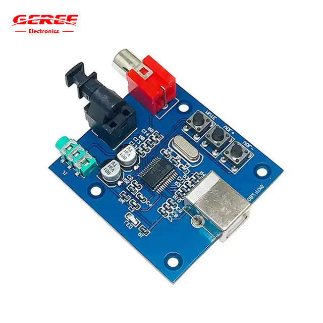 PCM2704 Audio Sound Cards USB Input Coaxial Optical Fiber 5V Supply Power Sound Card HIFI DAC Decoder Board for PC Computer