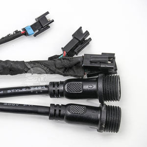 طقم تثبيت أسلاك السيارات المخصص SM2.5 2P / 3P الذكر / الإناث مع زر مصابيح المفتاح - Product Image 5