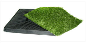 Vaso sanitário para animal de estimação, grama artificial para cachorros e gatos, com bandeja, 3 peças - Product Image 3